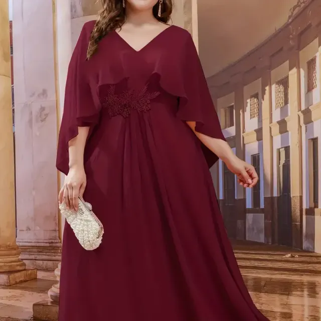 Rochie elegantă de seară cu flori pentru domnișoarele de onoare