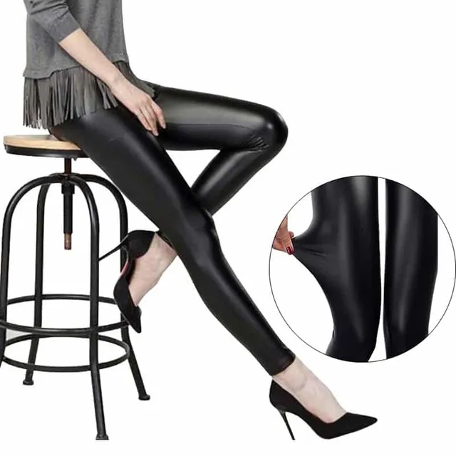 Leggings en faux cuir pour femmes