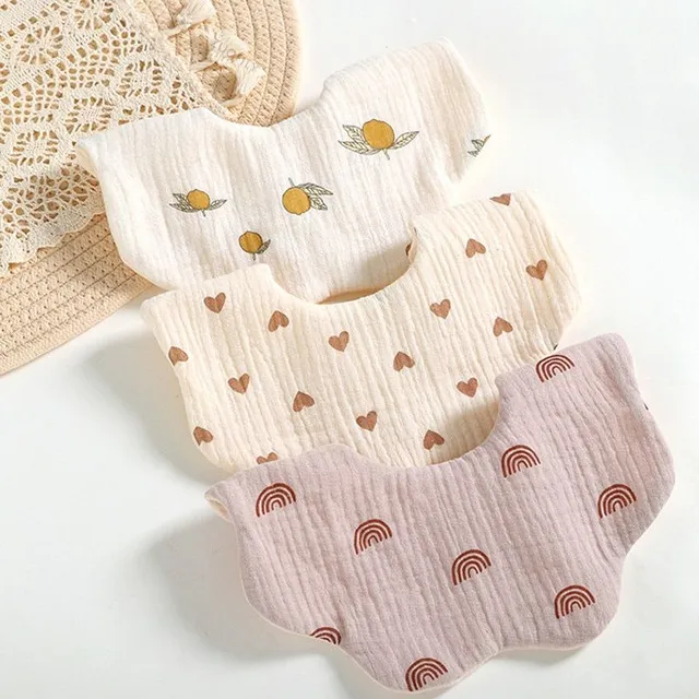 Baby cotton bib - various motifs