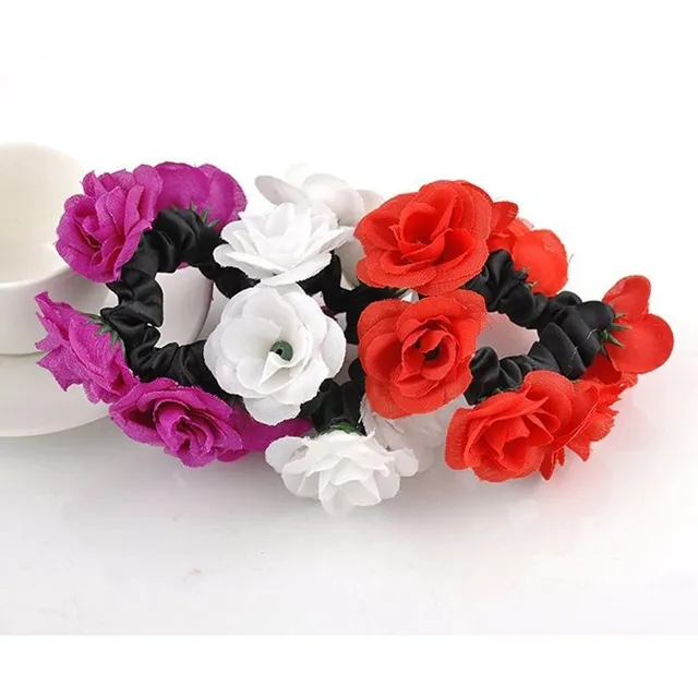 Floral hair elastic