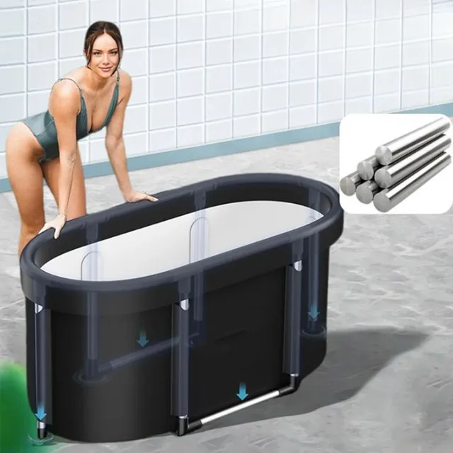 Baignoire japonaise portable, pliable et autoportante