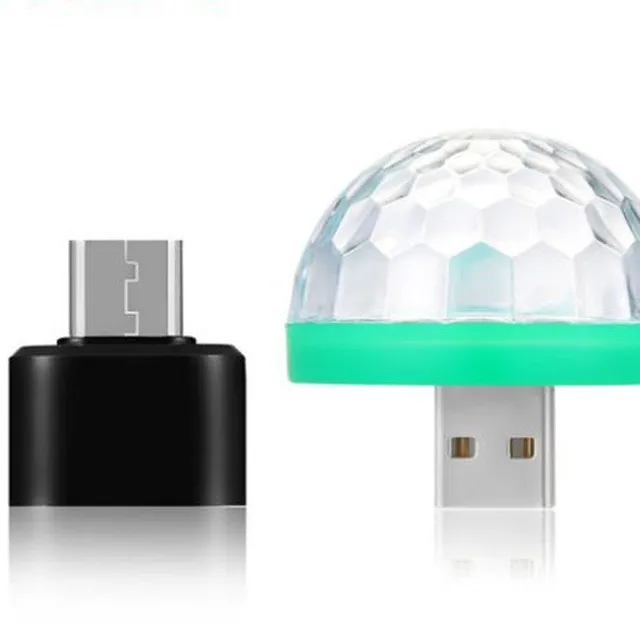 USB Disco LED okostelefon fény typ-usb-svetlo-redukce-type-c