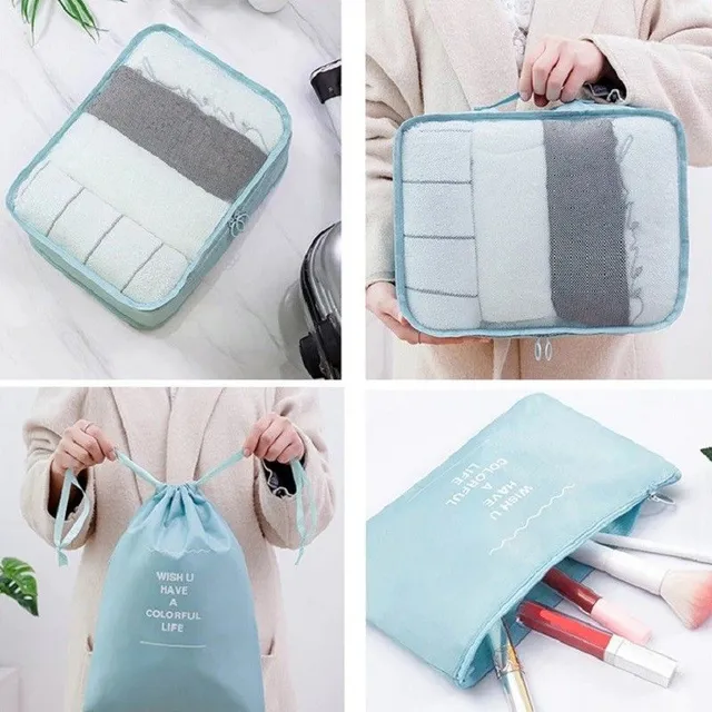 Set of cosmetic bags 9 pcs T704