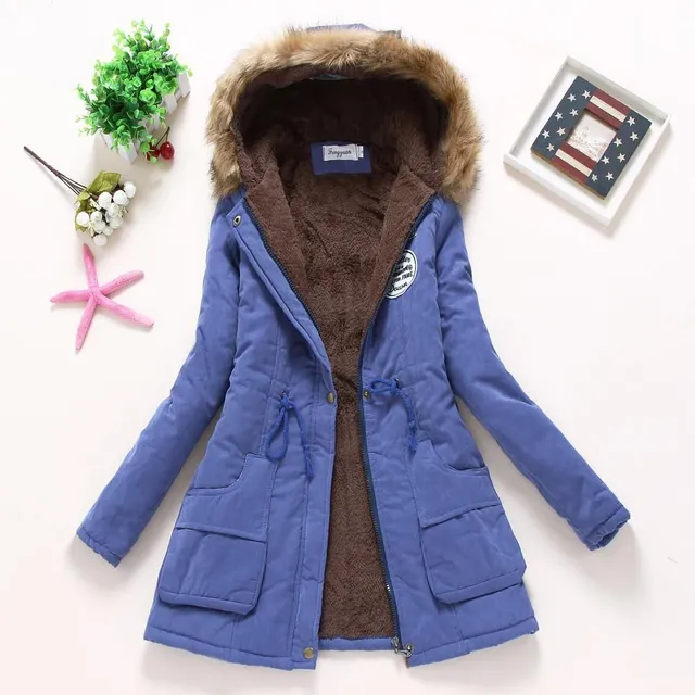 Women's winter jacket with fur SARA