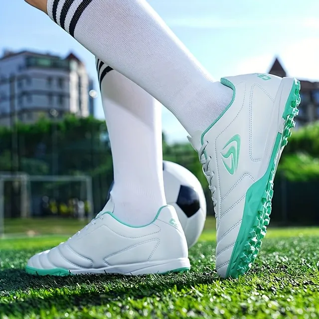 Chaussures de football unisexes toutes saisons - légères, antidérapantes, lacées pour entraînement et matchs