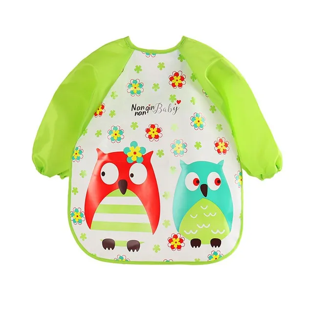 Baby bib with long sleeves 6