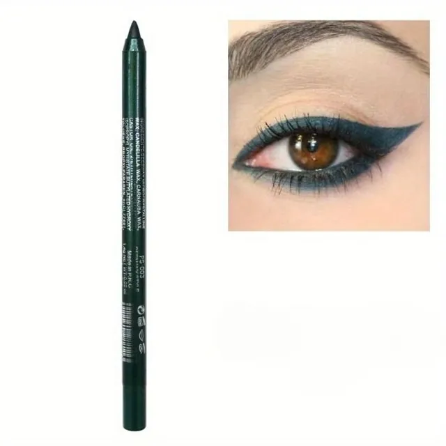 Waterproof pencil for coloured liners, shadows and lips - smudge-free