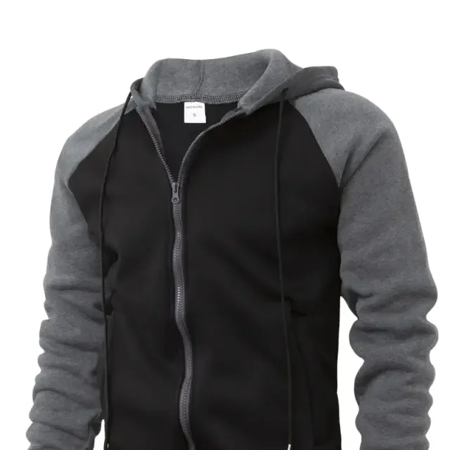 Men's hooded sweatshirt with zipper - various colours