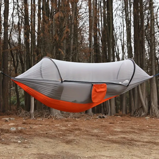 1 pc Self-folding portable mosquito hammock with rod