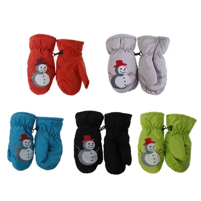 Zimowe rękawiczki dla dzieci z motywem Snowman