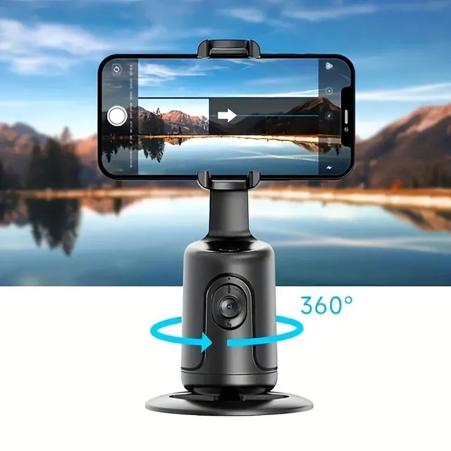 Stativ s automatickým sledováním obličeje a těla, 360° otočný držák telefonu