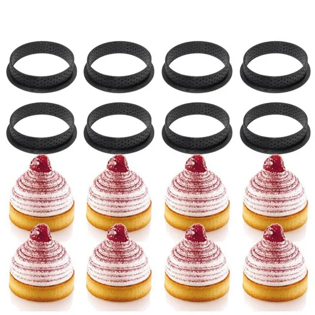 Set of dessert moulds 8 pcs