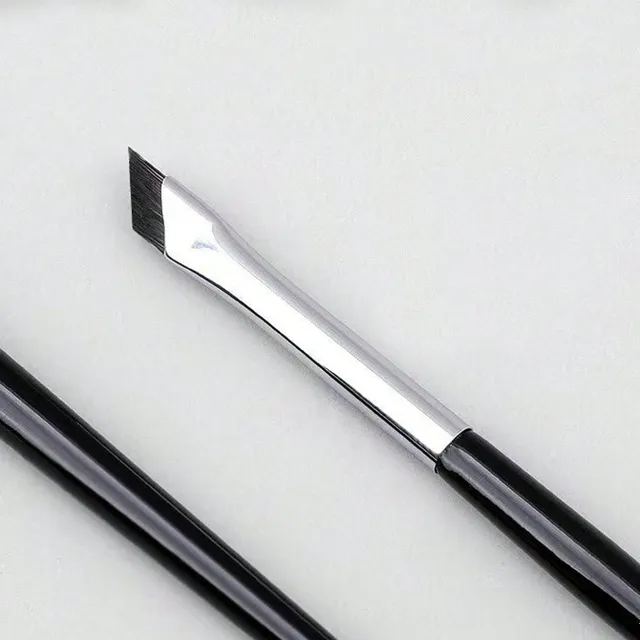 Set de 2 pensule cosmetice pentru sprâncene și farduri pentru o aplicare perfectă a machiajului
