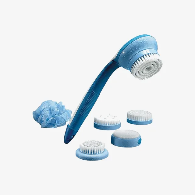 Rotary shower brush 5 in 1