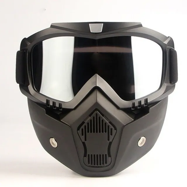 Moto glasses with mask