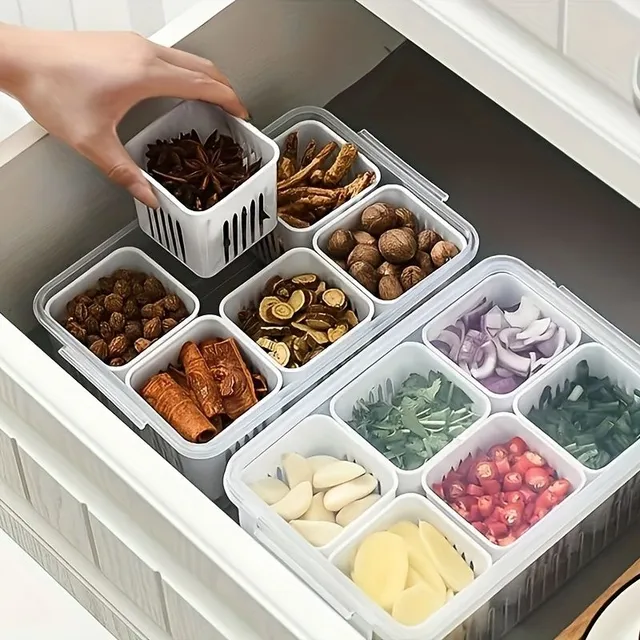 Practical Plastic Storage Kit for Fridge - For Fruit, Vegetables and More Food