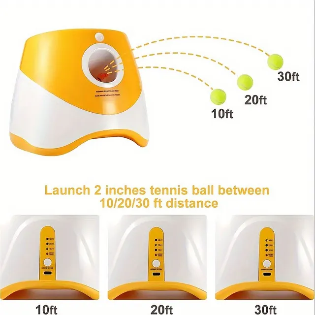 Automatic ball thrower for dogs - Interactive toy for fetching and exercising