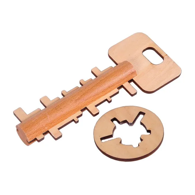 Detské drevené puzzle s kľúčmi