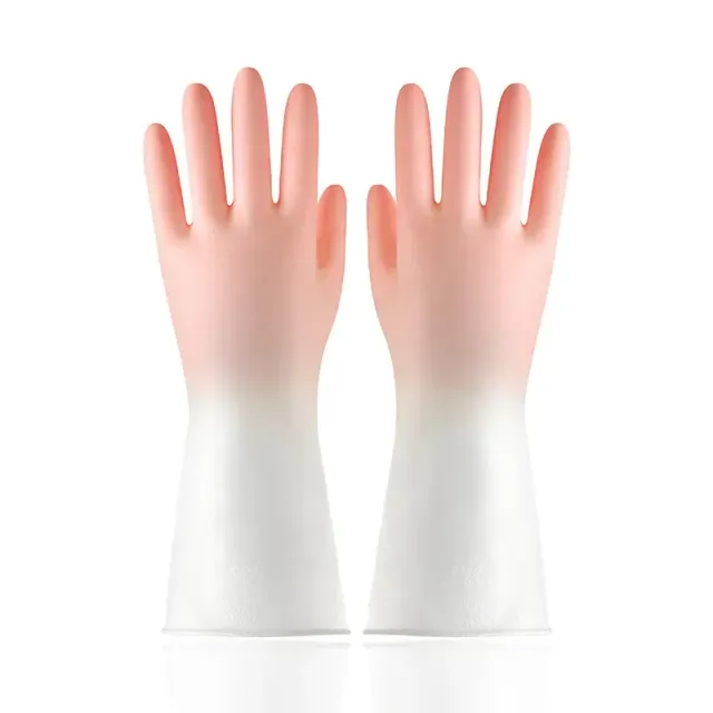 Praktické a pohodlné silikonové rukavice na mytí nádobí pro snadné a efektivní čištění