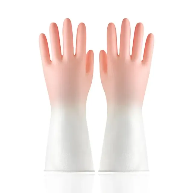 Practical and comfortable silicone dishwashing gloves for easy and efficient cleaning