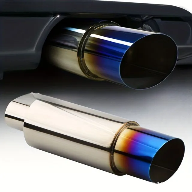 Universal Conveyor Silencer Exhaustor For Cars From Stainless steel Steel Chromed overlay Adjusted Accessories Inserting the Rear Heart of the Car