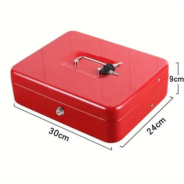 Key cash box - Nosič kovovej potvrdenky + prenosná schránka