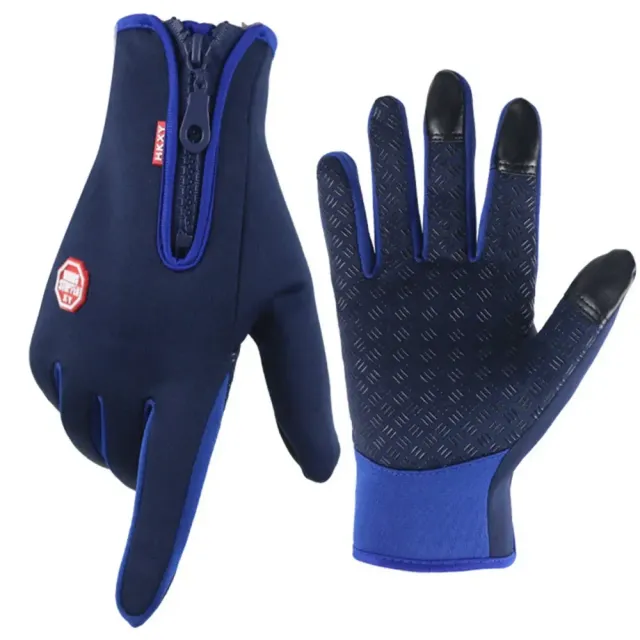 Insoluble winter touch gloves with heating for men and women