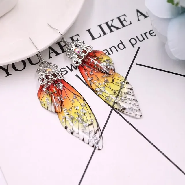 Náušnice s motýlími křídly