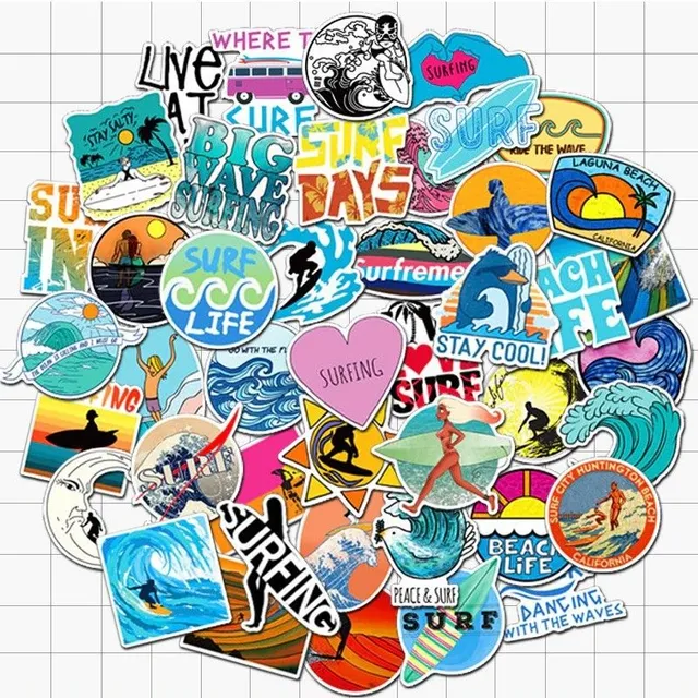 Surf stickers 50 pcs E300