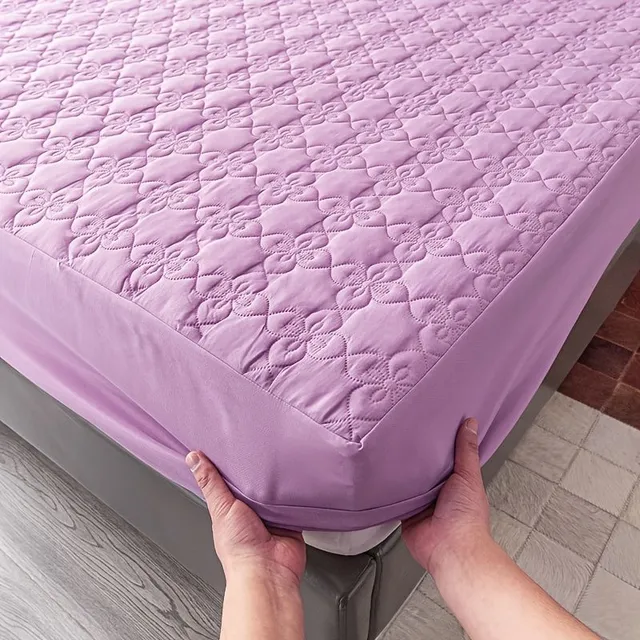 Waterproof tensioning sail, anti-dusty anti-slip pad on the mattress, soft comfortable breathable set of bed linen with deep pocket, for bedroom, guest room, dorm decoration.