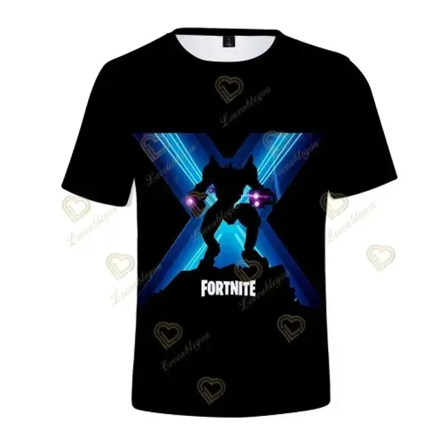 Stylové unisex tričko s krátkým rukávem a různými motivy z oblíbené hry Fortnite