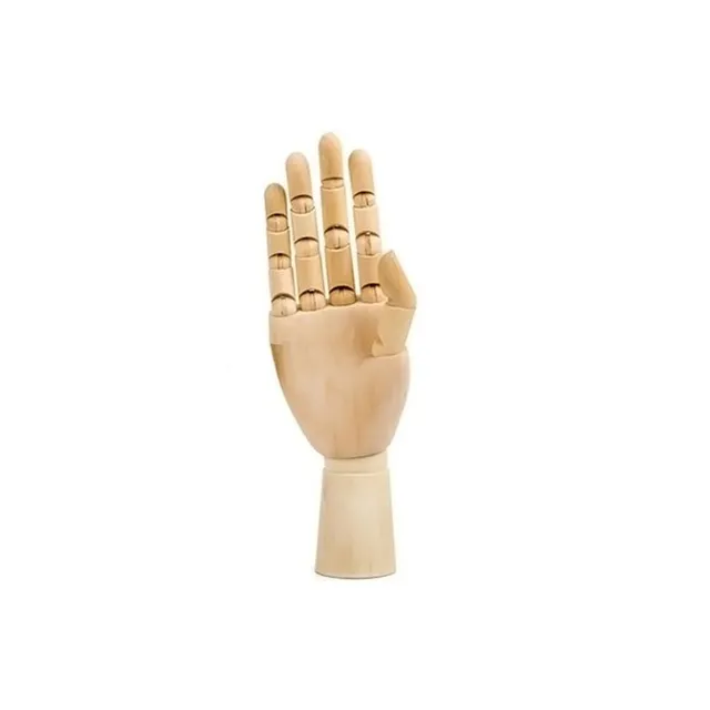 Wooden model of a hand