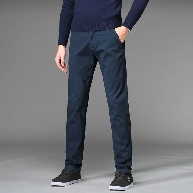 Pantalons de soirée modernes pour homme en matériau extensible pour un port confortable Joel