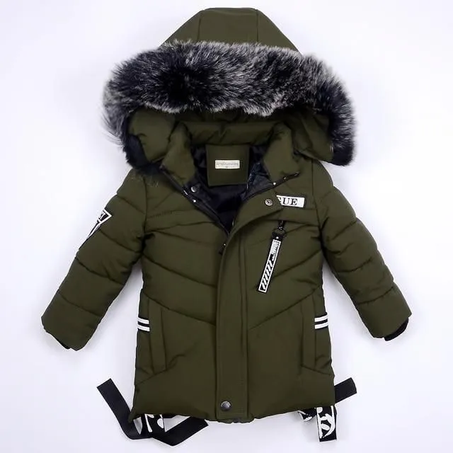 Children's long winter jacket