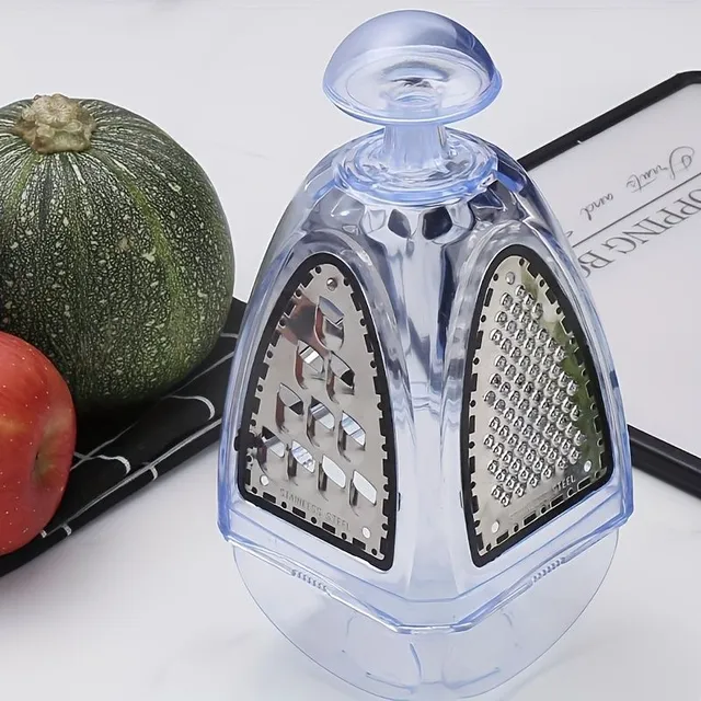 Multifunctional stainless steel grater 4v1 - vegetable and cheese cutter