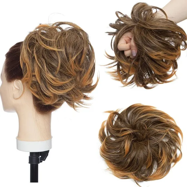 Postiche pour cheveux - chignon avec élastique