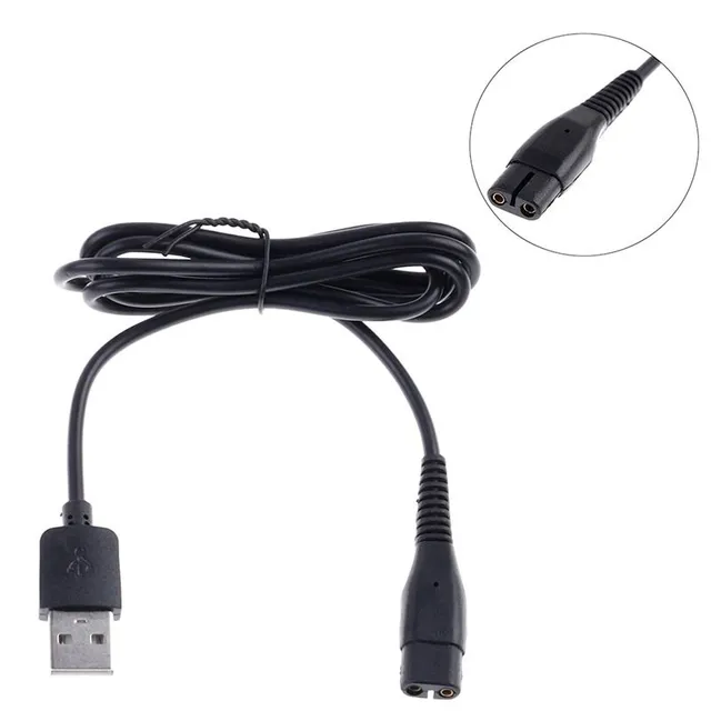 USB power cable DC 2-fork for electric shaver