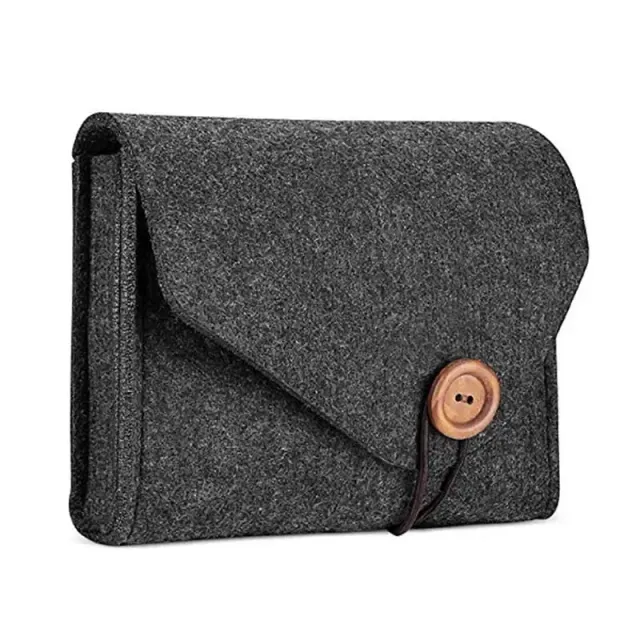 Felt organizer for saving powerbank, data cable and mouse - practical travel supplement
