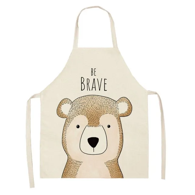 Kitchen apron with cute motif