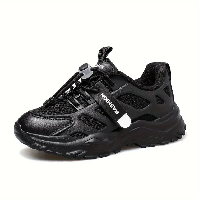 Light breathable sleepers for boys - low ankle, non-slip sole, walks, running, year round