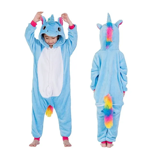 Universal animal jumpsuit for adults blue-pegasus s