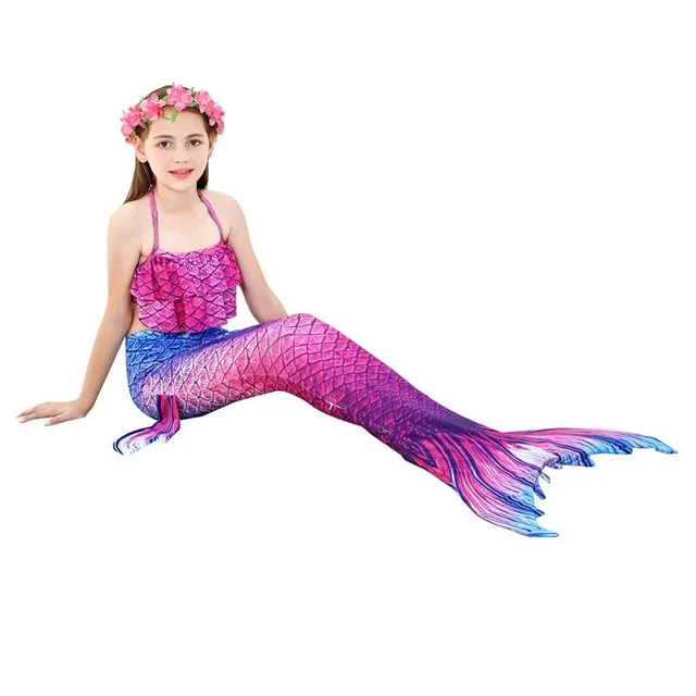 Girls Cute Swimsuit Mermaid