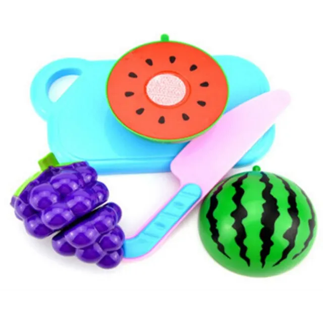 Set of plastic vegetables and fruit for children