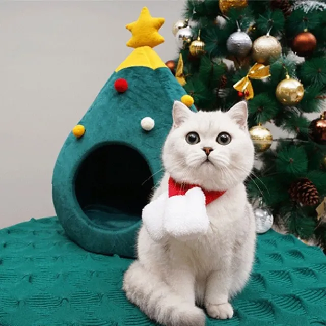 Cuib de Crăciun pentru pisici Kenly