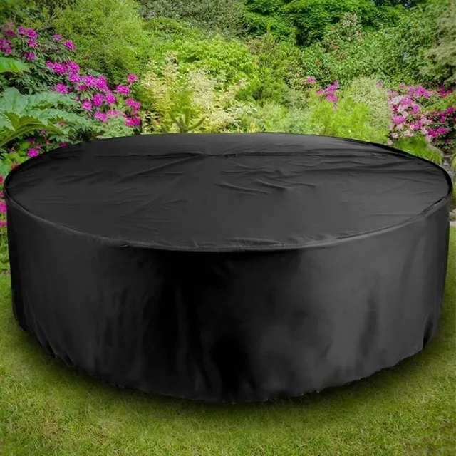 Large round waterproof outdoor garden table chairs set furniture cover