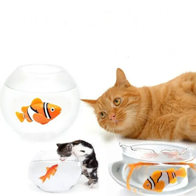 Battery operated Robofish cat toy