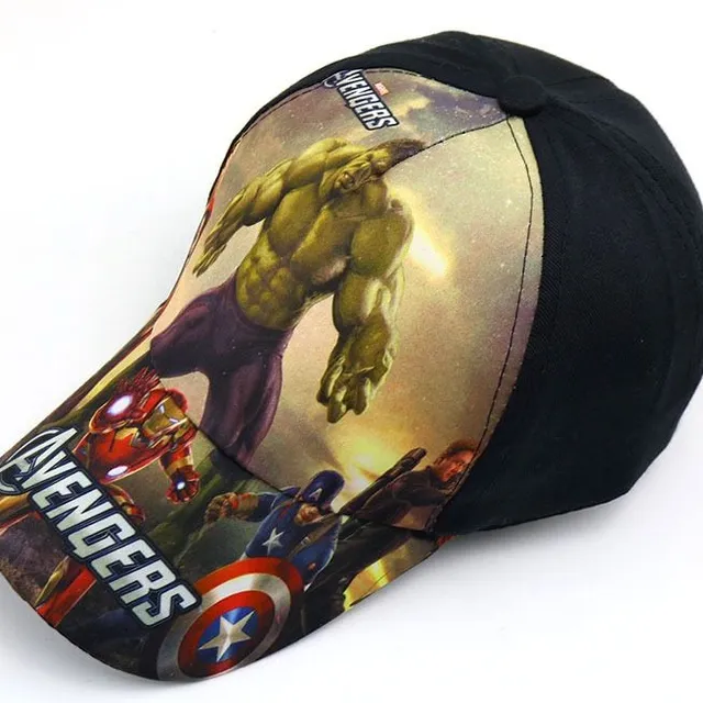 Baby cap on superhero motifs Supermarvelous
