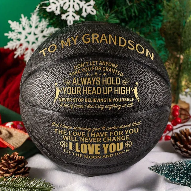 Specjalna koszykówka, aby pokazać wnukowi, jak bardzo go kocha