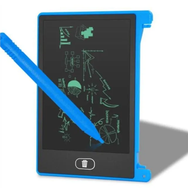 Interactive digital writing and drawing tablet blue