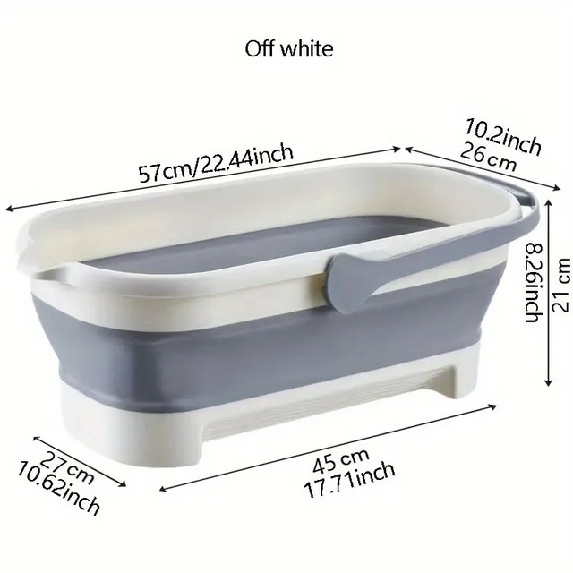 Practical foldable and portable water bucket - 2 colours